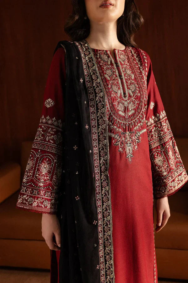 Lal pari Embroidered 3pc