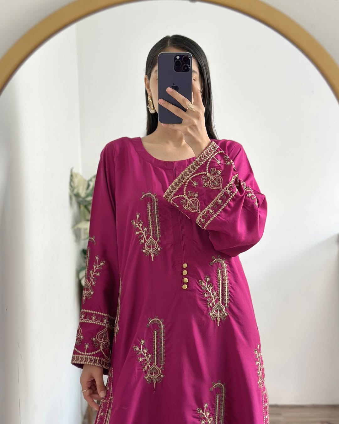 2 pc AMBER - Embroidered Co Ords