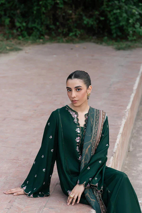 Ziva Green Embroidery 2pc