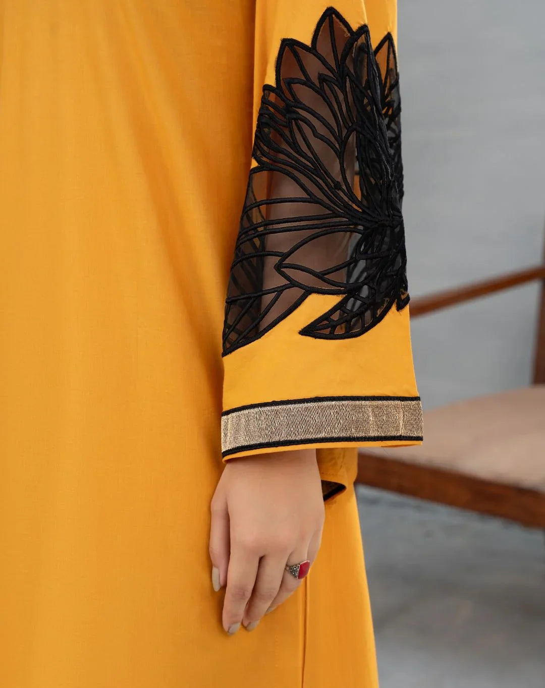 ALMOND 2PC ( SHIRT + PLAZO)