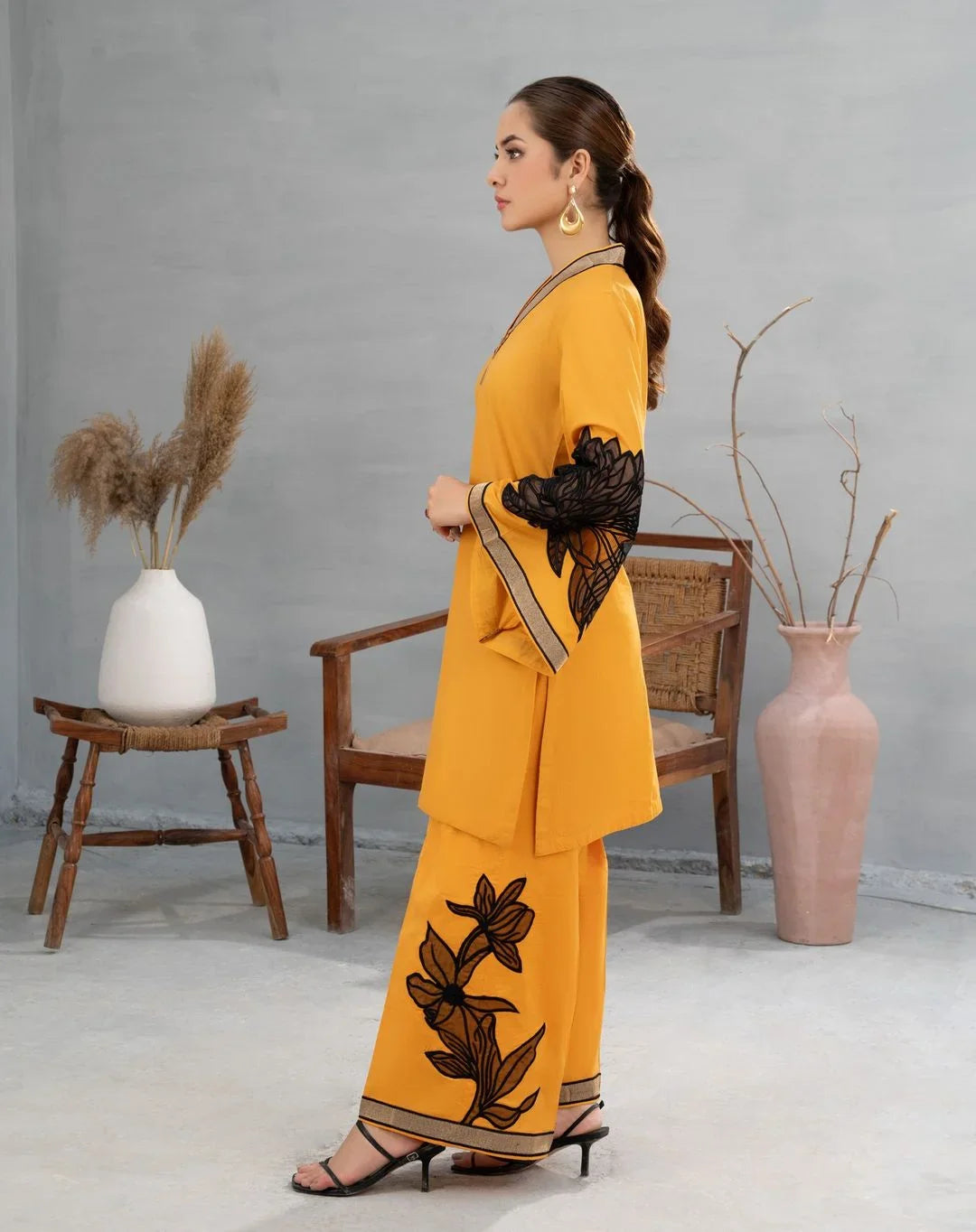 ALMOND 2PC ( SHIRT + PLAZO)