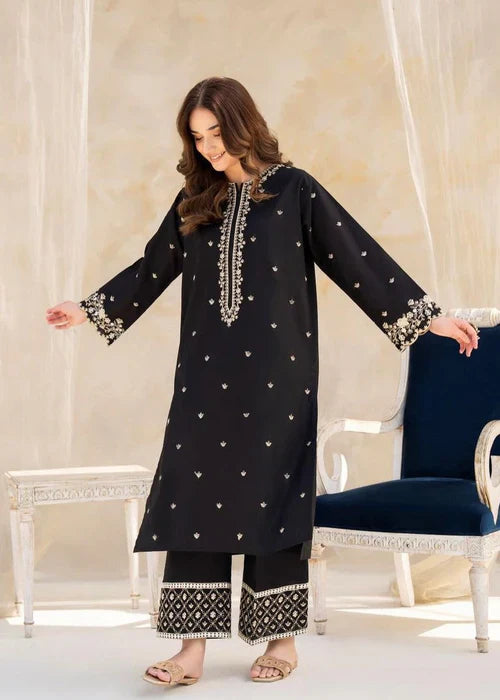 Black Gulab Embroidery 2pc